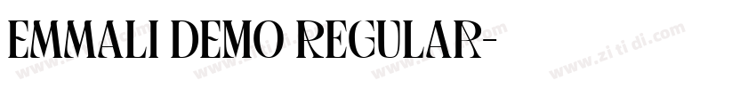 Emmali DEMO Regular字体转换 Emmali DEMO Regular字体转换
